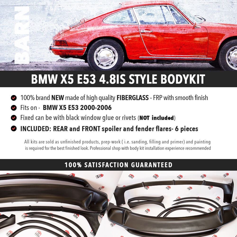 BMW X5 E53 4.8is style BODYKIT 2000-2003 (pre-facelift)