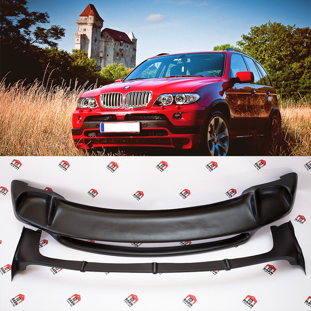 BMW X5 E53 4.8is Style Front and Rear Spoiler
