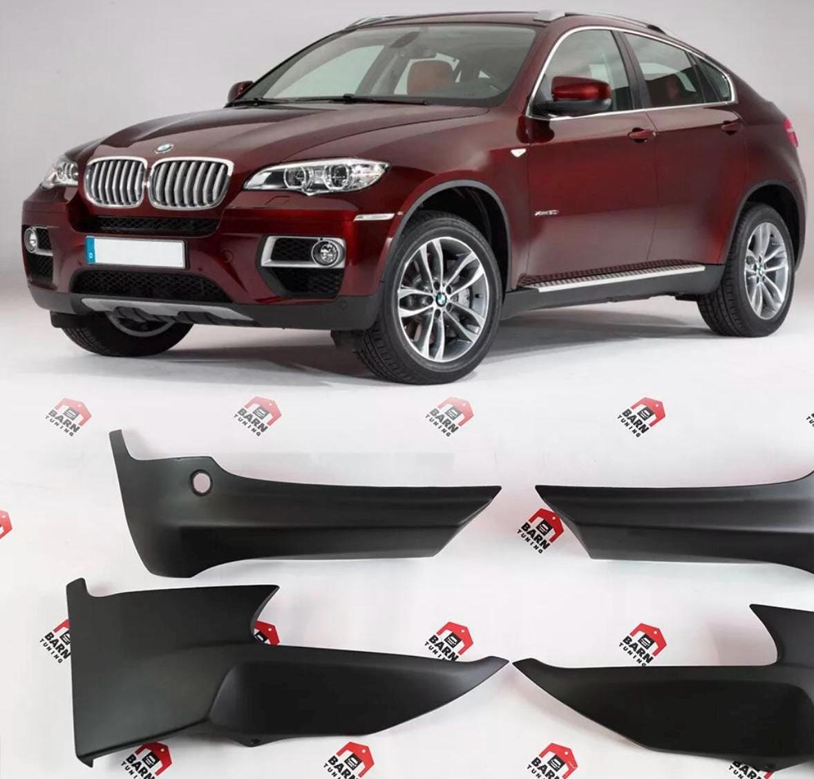 BMW X6 E71 2008-2014 front and rear bumper flaps splitter elerons lip